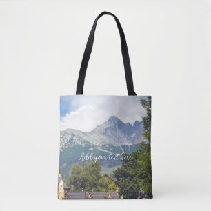 Mountain view tote bag