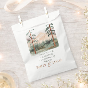 Mountain View Wedding Favour Bags
