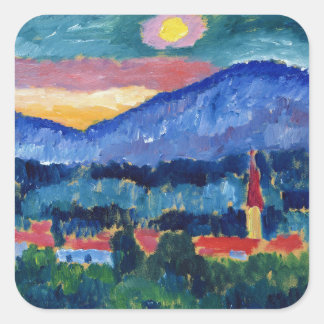 Mountain Village, 1910 Square Sticker