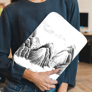 Mountain Village - Ink Laptop Sleeve