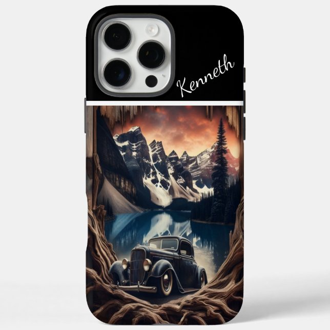 Mountain Vista Through Wood Case-Mate iPhone Case (Back)
