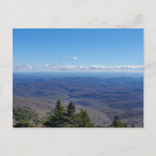 Mountain Vista View From Grandfather Mountain, NC Postcard