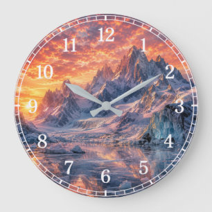 Mountain Wall Clock — Nature-Inspired Design