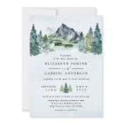 Mountain Watercolor Elegant Rustic Themed Wedding