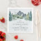 Mountain Watercolor Elegant Rustic Themed Wedding