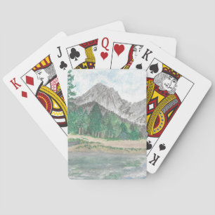 Mountain Watercolor Playing Cards