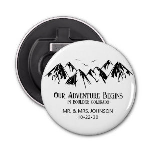Mountain Wedding Bottle Opener