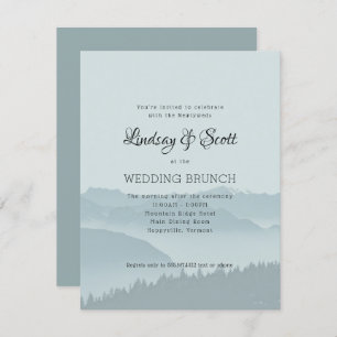 Mountain Wedding Brunch Morning After Invitation