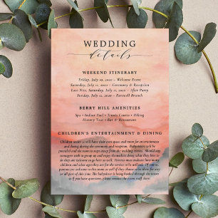 Mountain Wedding Details Enclosure Card