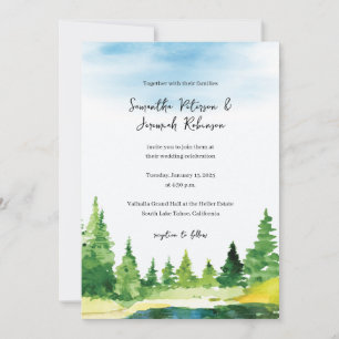 Mountain Wedding Invitation