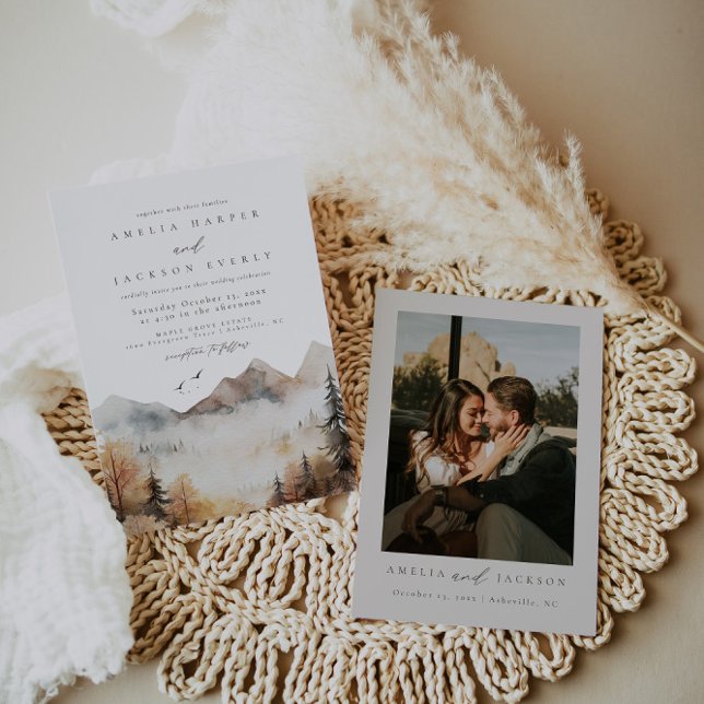 Mountain Wedding Invitation (Creator Uploaded)