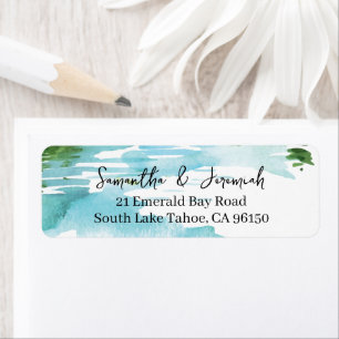 Mountain Wedding Invitation Address Return Address Label