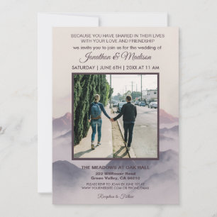 Mountain Wedding Invite Digital Download Available