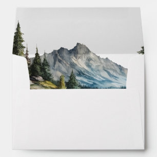 Mountain Wedding Personalised Envelope