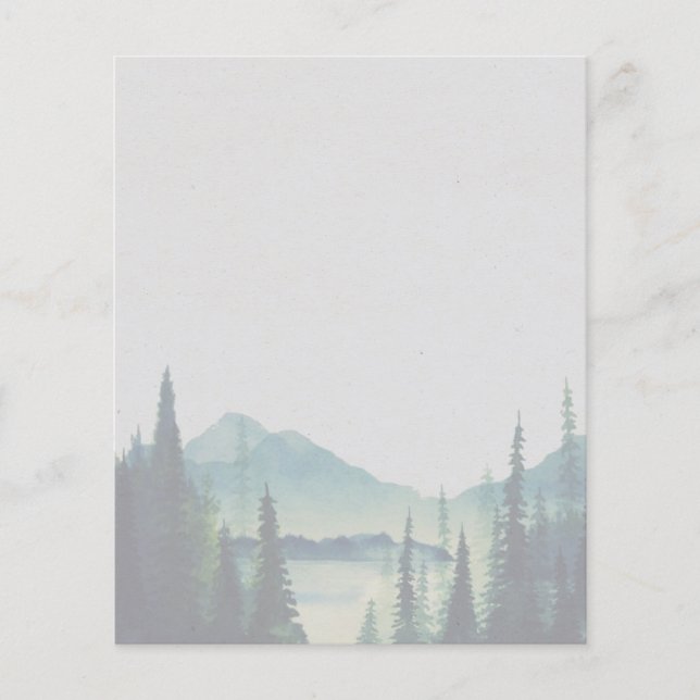 Mountain Wedding | Personalised Stationery (Front)