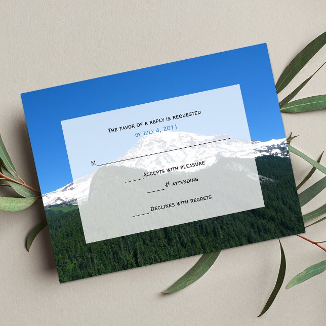 Mountain Wedding RSVP Invitation (Creator Uploaded)