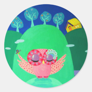 Mountain Whispers Classic Round Sticker