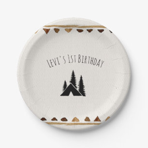 Mountain Wild One Party Paper Plates