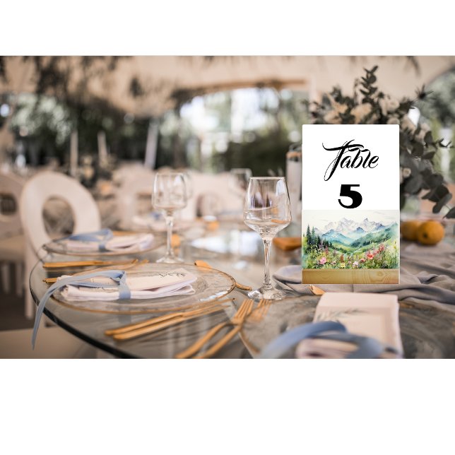 mountain wildflower table number (Creator Uploaded)