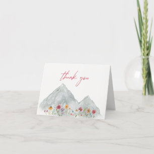 Mountain Wildflower Thank You Card