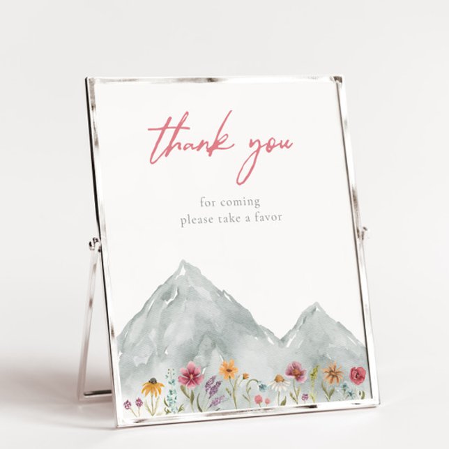Mountain Wildflower Thank You Sign (Creator Uploaded)