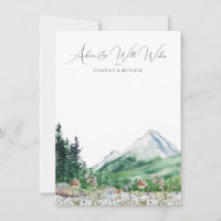 Mountain Wildflower Wedding Well Wishes and Advice