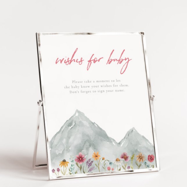 Mountain Wildflower Wishes For Baby Sign (Creator Uploaded)