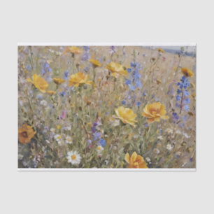 Mountain Wildflowers Decoupage Tissue Paper