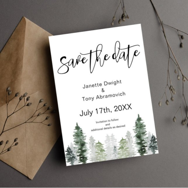 Mountain Winter Save the date Invitation (Creator Uploaded)
