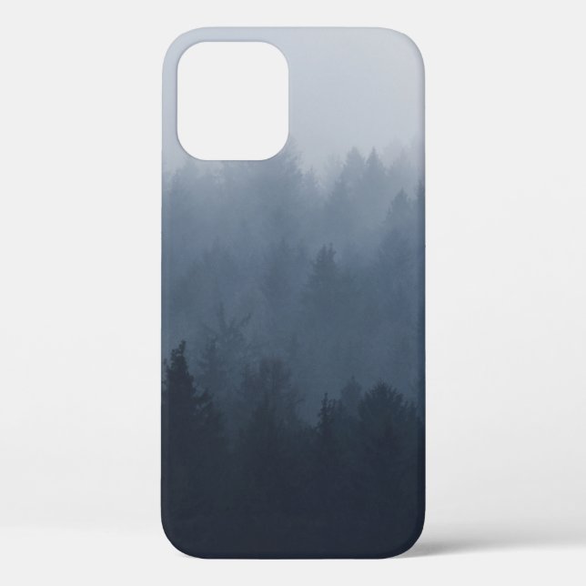 MOUNTAIN WITH FOREST IN THE FOG Case-Mate iPhone CASE (Back)