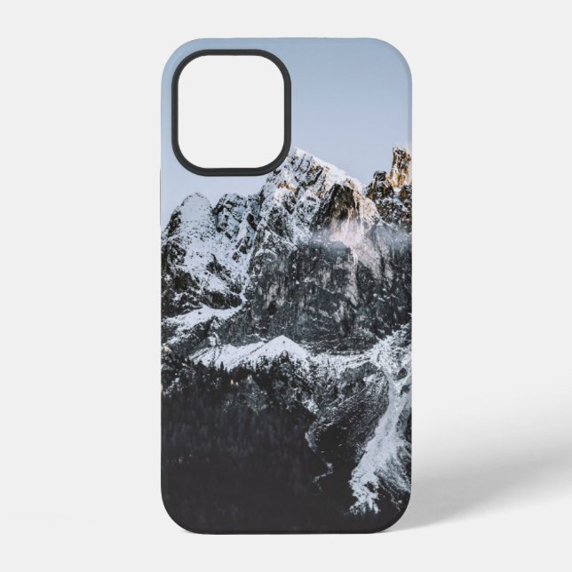 MOUNTAIN WITH SNOW CAP DURING DAYTIME iPhone CASE (Back)