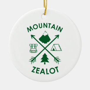 Mountain Zealot Ceramic Ornament