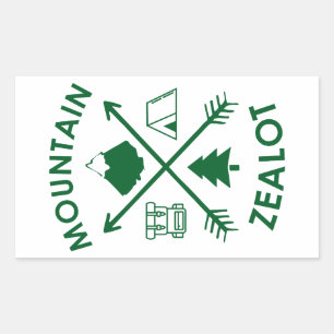 Mountain Zealot Rectangular Sticker