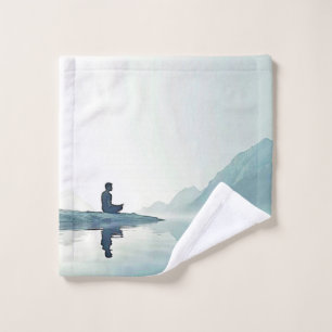 Mountain Zen Peaceful Meditation Design Bath Towel Set