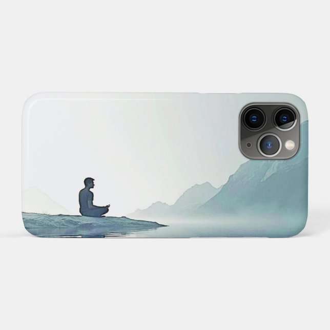 Mountain Zen Peaceful Meditation Design Case-Mate iPhone Case (Back (Horizontal))