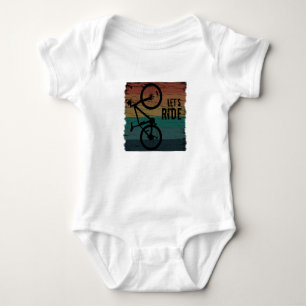 Mountainbike adventure baby bodysuit