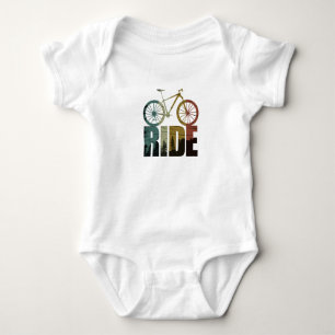 Mountainbike adventure baby bodysuit