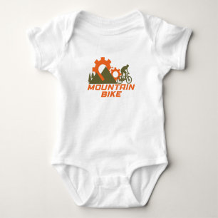 Mountainbike adventure baby bodysuit