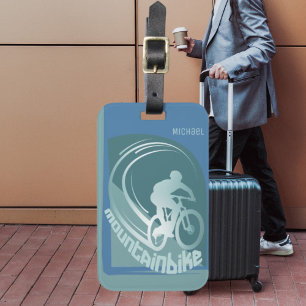Mountainbike mtb Mountainbiker biking Luggage Tag