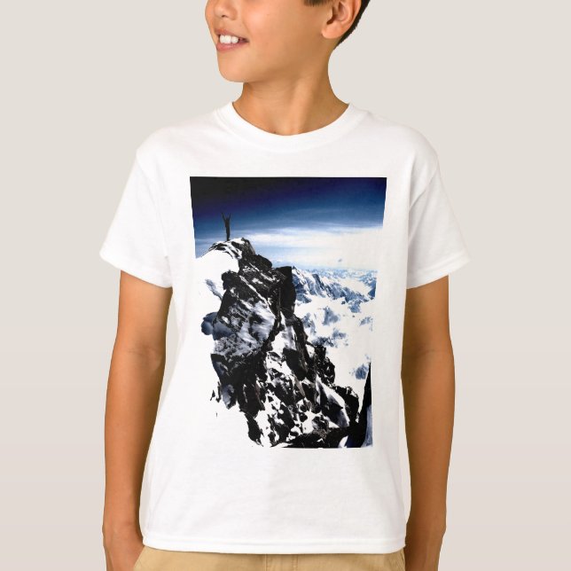 Mountaineer Achievement Snow Winter T-Shirt (Front)
