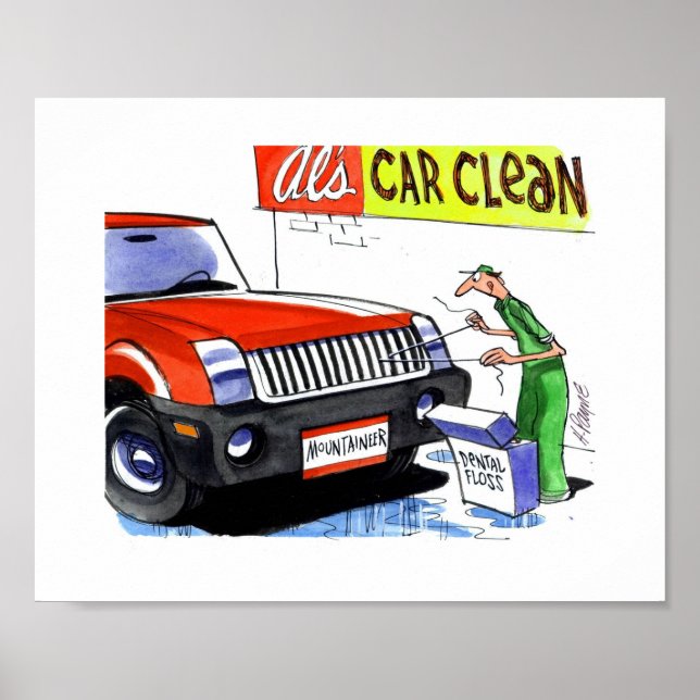 Mountaineer Dental Floss Poster (Front)