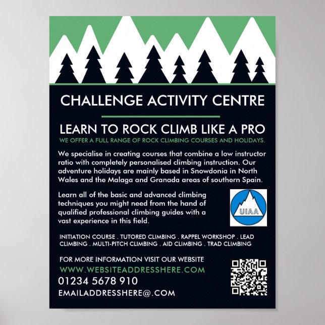 Mountaineer, Hiking and Climbing, Adventure Poster (Front)