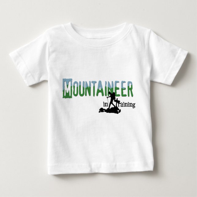 Mountaineer In Training Baby T-Shirt (Front)