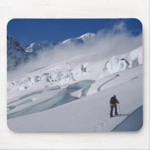 Mountaineer on the Tasman Glacier in Mount Mouse Pad