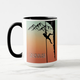 Mountaineer Rock Climbing Custom  Mug