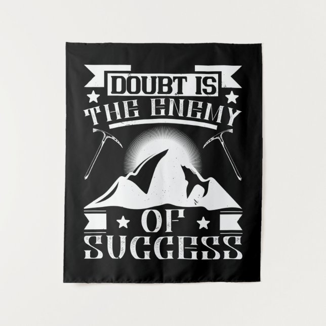Mountaineering - Doubt Is The Enemy Tapestry (Front)