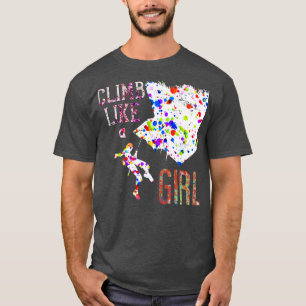 Mountaineering Girl Outdoor Gift Climbing T-Shirt