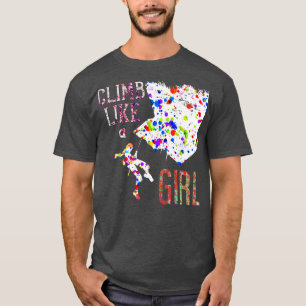 Mountaineering Girl Outdoor Gift Climbing T-Shirt