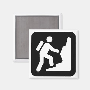 Mountaineering Symbol Magnet