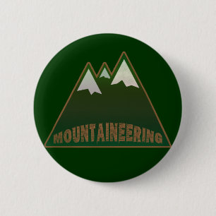 mountaineers, mountain style 6 cm round badge